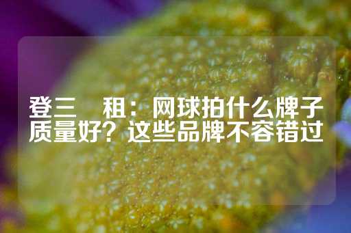 登三岀租：网球拍什么牌子质量好？这些品牌不容错过