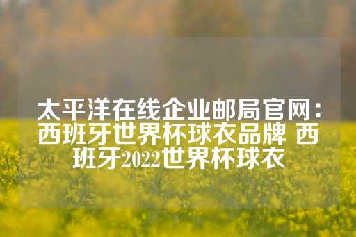 太平洋在线企业邮局官网：西班牙世界杯球衣品牌 西班牙2022世界杯球衣-第1张图片-皇冠信用盘出租