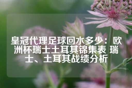 皇冠代理足球回水多少：欧洲杯瑞士土耳其锦集表 瑞士、土耳其战绩分析