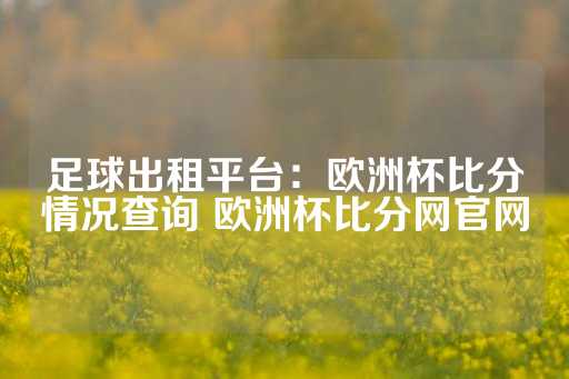 足球出租平台：欧洲杯比分情况查询 欧洲杯比分网官网