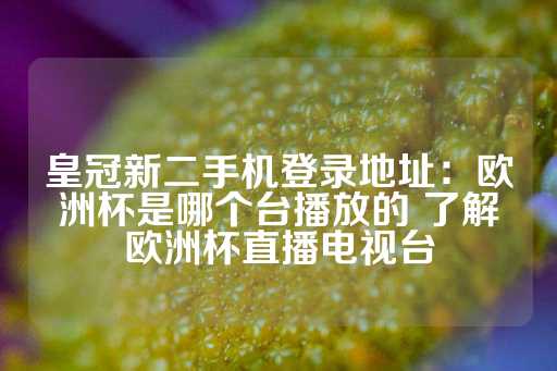 皇冠新二手机登录地址：欧洲杯是哪个台播放的 了解欧洲杯直播电视台-第1张图片-皇冠信用盘出租