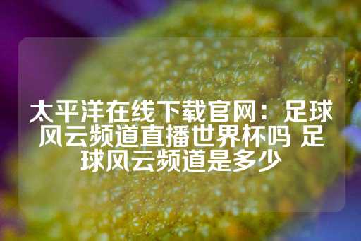 太平洋在线下载官网：足球风云频道直播世界杯吗 足球风云频道是多少-第1张图片-皇冠信用盘出租