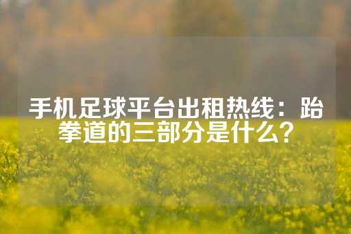 手机足球平台出租热线：跆拳道的三部分是什么？