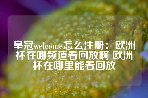 皇冠welcome怎么注册：欧洲杯在哪频道看回放啊 欧洲杯在哪里能看回放