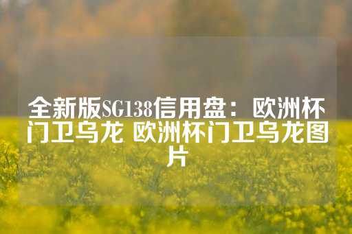 全新版SG138信用盘：欧洲杯门卫乌龙 欧洲杯门卫乌龙图片-第1张图片-皇冠信用盘出租