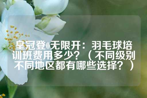 皇冠登0无限开：羽毛球培训班费用多少？（不同级别不同地区都有哪些选择？）