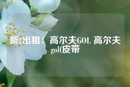 新2出租：高尔夫GOL 高尔夫golf皮带-第1张图片-皇冠信用盘出租