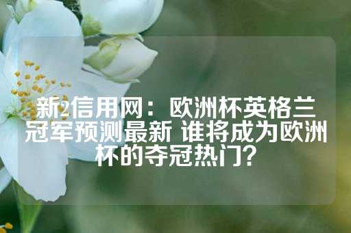 新2信用网：欧洲杯英格兰冠军预测最新 谁将成为欧洲杯的夺冠热门？-第1张图片-皇冠信用盘出租