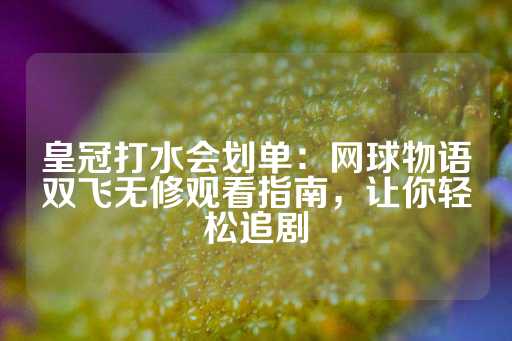 皇冠打水会划单：网球物语双飞无修观看指南，让你轻松追剧