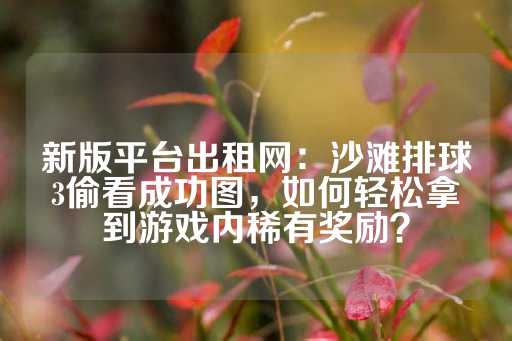 新版平台出租网：沙滩排球3偷看成功图，如何轻松拿到游戏内稀有奖励？-第1张图片-皇冠信用盘出租