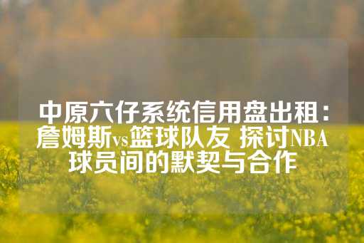 中原六仔系统信用盘出租：詹姆斯vs篮球队友 探讨NBA球员间的默契与合作