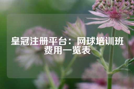 皇冠注册平台：网球培训班费用一览表-第1张图片-皇冠信用盘出租