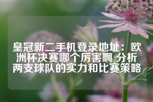 皇冠新二手机登录地址：欧洲杯决赛哪个厉害啊 分析两支球队的实力和比赛策略-第1张图片-皇冠信用盘出租