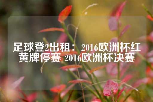 足球登2出租：2016欧洲杯红黄牌停赛 2016欧洲杯决赛