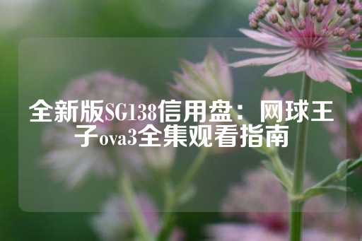 全新版SG138信用盘：网球王子ova3全集观看指南