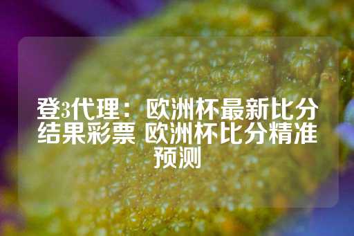 登3代理：欧洲杯最新比分结果彩票 欧洲杯比分精准预测-第1张图片-皇冠信用盘出租