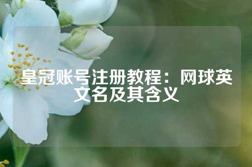 皇冠账号注册教程：网球英文名及其含义