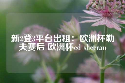 新2登3平台出租：欧洲杯勒夫赛后 欧洲杯ed sheeran-第1张图片-皇冠信用盘出租