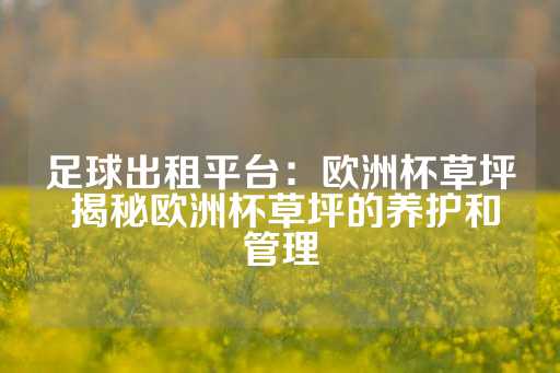 足球出租平台：欧洲杯草坪 揭秘欧洲杯草坪的养护和管理