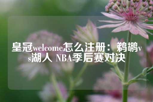 皇冠welcome怎么注册：鹈鹕vs湖人 NBA季后赛对决