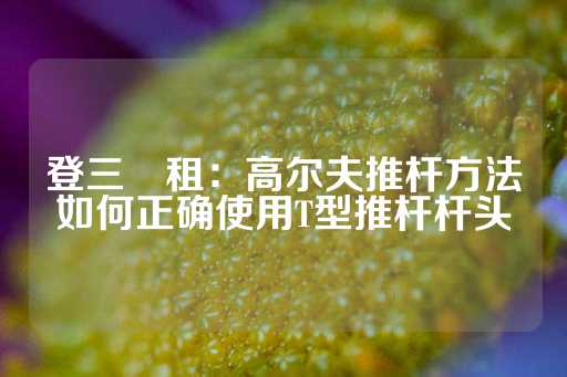 登三岀租：高尔夫推杆方法如何正确使用T型推杆杆头