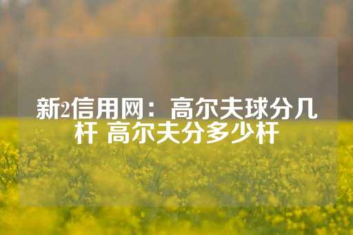 新2信用网：高尔夫球分几杆 高尔夫分多少杆