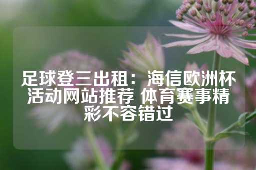 足球登三出租：海信欧洲杯活动网站推荐 体育赛事精彩不容错过-第1张图片-皇冠信用盘出租