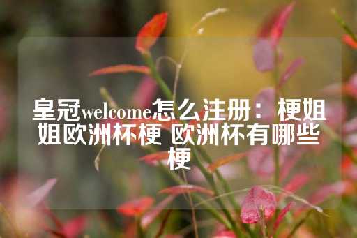 皇冠welcome怎么注册：梗姐姐欧洲杯梗 欧洲杯有哪些梗