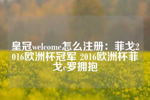 皇冠welcome怎么注册：菲戈2016欧洲杯冠军 2016欧洲杯菲戈c罗拥抱-第1张图片-皇冠信用盘出租