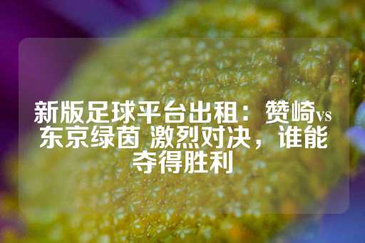 新版足球平台出租：赞崎vs东京绿茵 激烈对决，谁能夺得胜利