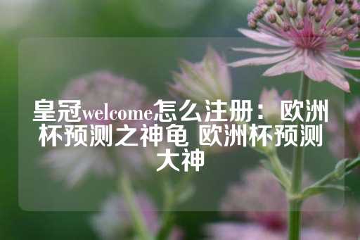 皇冠welcome怎么注册：欧洲杯预测之神龟 欧洲杯预测大神