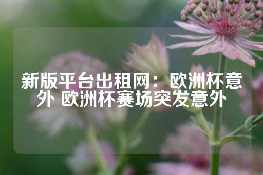 新版平台出租网：欧洲杯意外 欧洲杯赛场突发意外-第1张图片-皇冠信用盘出租