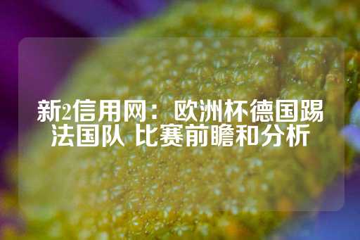 新2信用网：欧洲杯德国踢法国队 比赛前瞻和分析-第1张图片-皇冠信用盘出租