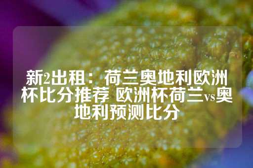 新2出租：荷兰奥地利欧洲杯比分推荐 欧洲杯荷兰vs奥地利预测比分