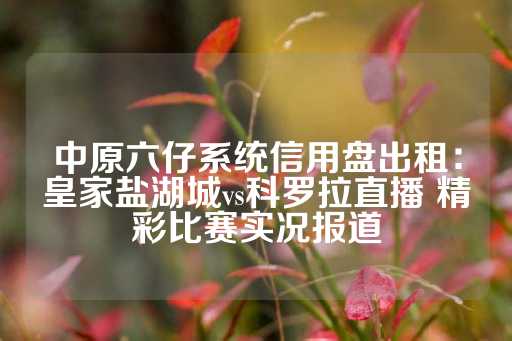 中原六仔系统信用盘出租：皇家盐湖城vs科罗拉直播 精彩比赛实况报道