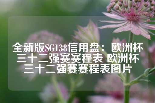 全新版SG138信用盘：欧洲杯三十二强赛赛程表 欧洲杯三十二强赛赛程表图片