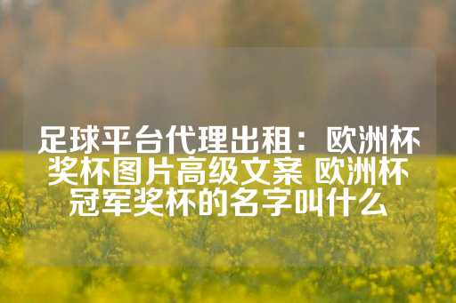 足球平台代理出租：欧洲杯奖杯图片高级文案 欧洲杯冠军奖杯的名字叫什么-第1张图片-皇冠信用盘出租