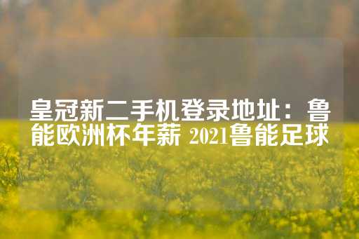 皇冠新二手机登录地址：鲁能欧洲杯年薪 2021鲁能足球