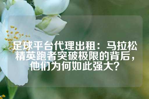 足球平台代理出租：马拉松精英跑者突破极限的背后，他们为何如此强大？