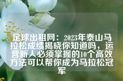 足球出租网：2023年泰山马拉松成绩揭晓你知道吗，运营新人必须掌握的10个高效方法可以帮你成为马拉松冠军-第1张图片-皇冠信用盘出租