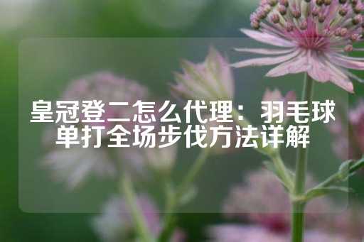 皇冠登二怎么代理：羽毛球单打全场步伐方法详解-第1张图片-皇冠信用盘出租