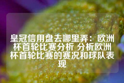 皇冠信用盘去哪里弄：欧洲杯首轮比赛分析 分析欧洲杯首轮比赛的赛况和球队表现-第1张图片-皇冠信用盘出租